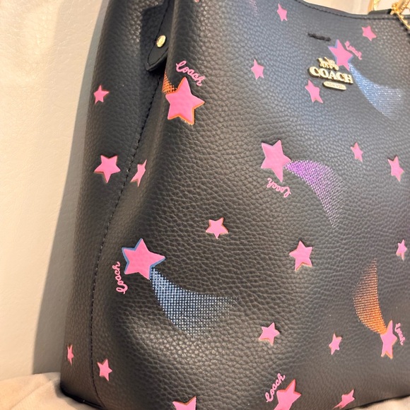 COACH NWOT Small Town Disco Star Print Bucket Bag (style C7245) NEW - Picture 5 of 15